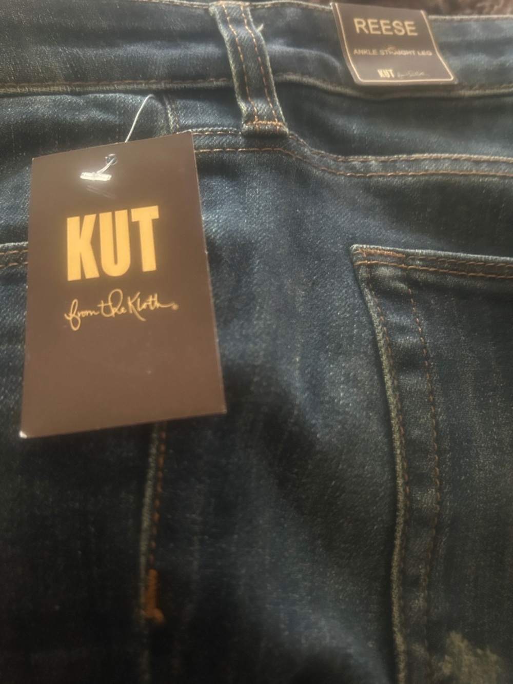 Kut from the Kloth Reese Women’s Dark Blue Jeans Brand New Size 12